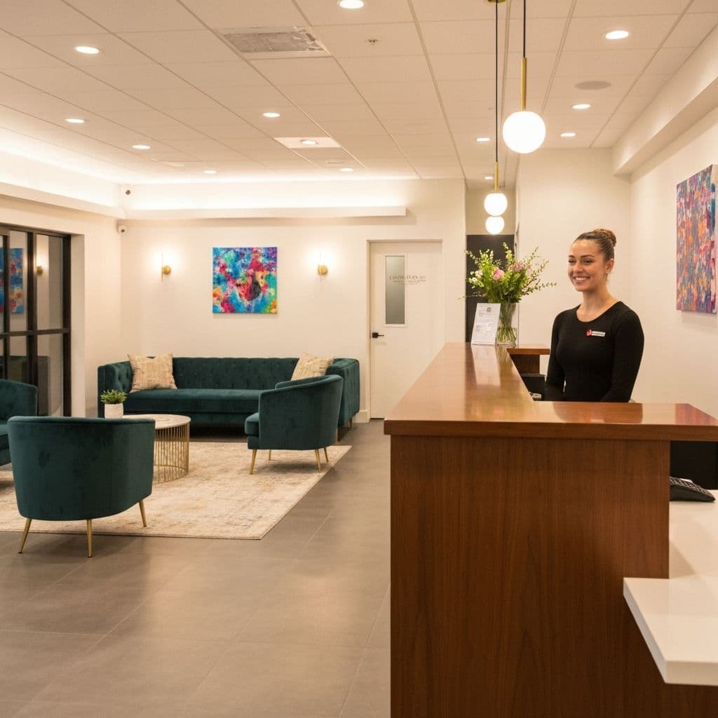 Dance studio reception