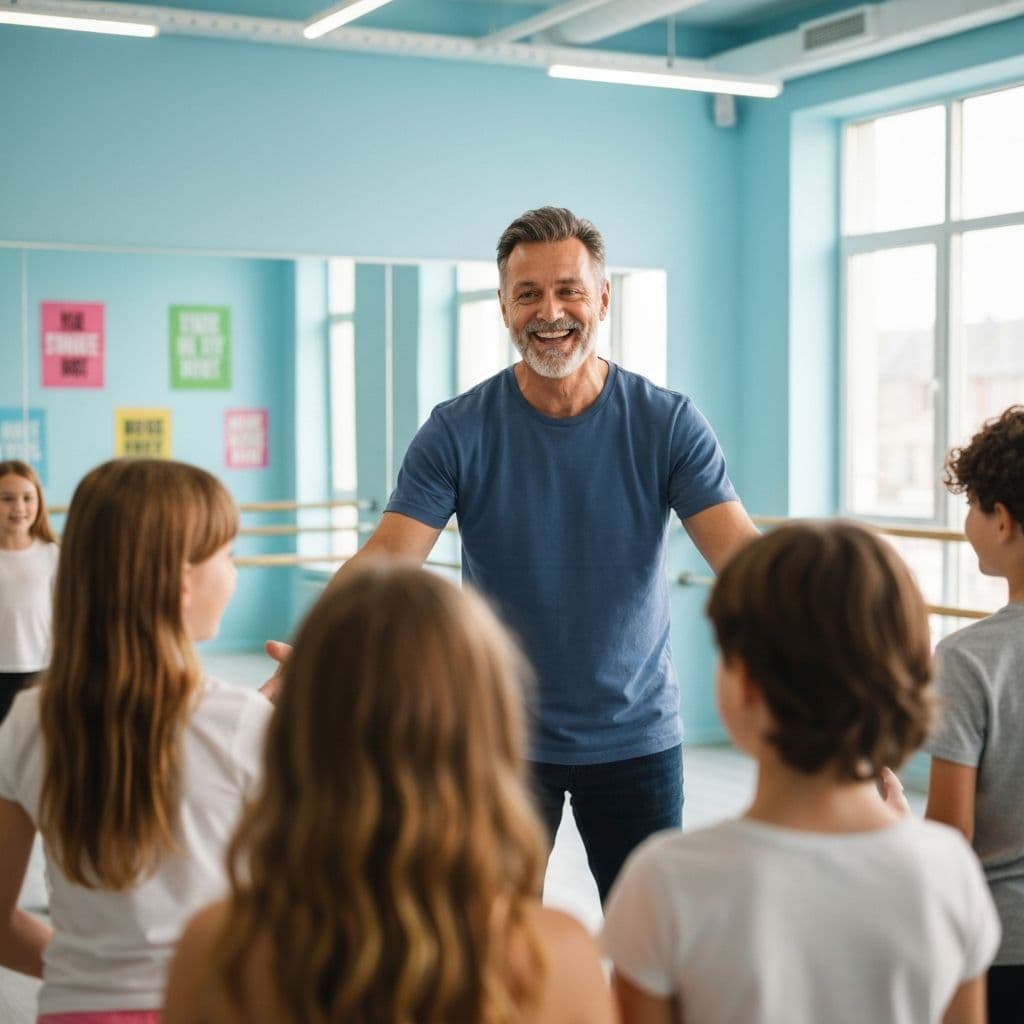 Welcoming dance class